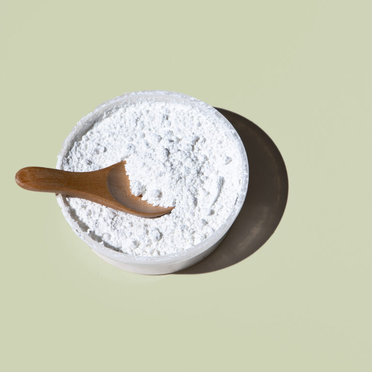 Close-up of maize starch powder, the product exported under HS Code 11081200